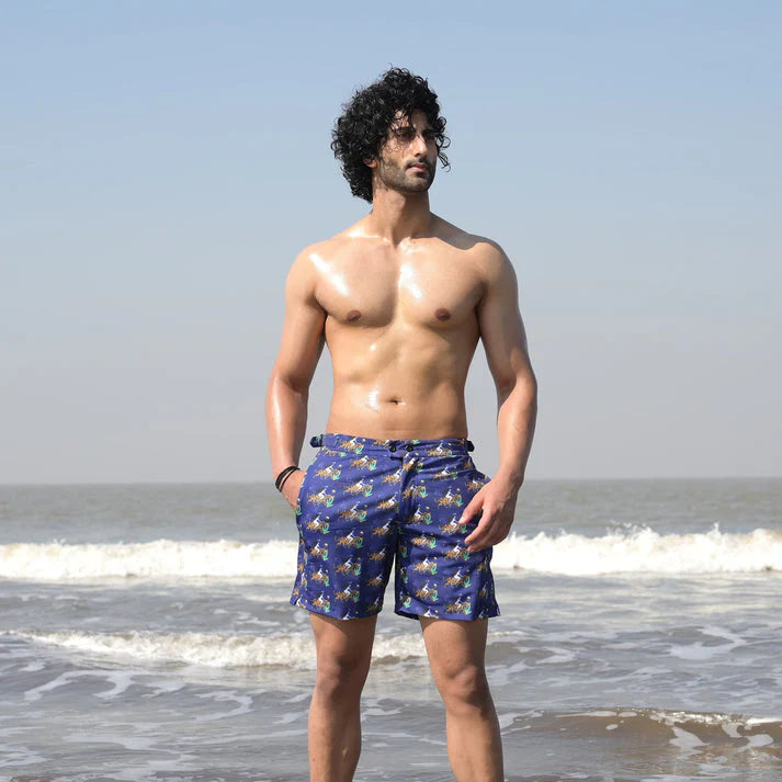 Bhayla's Fearless Tiger Swim Shorts – Bold, Unstoppable, Empowered