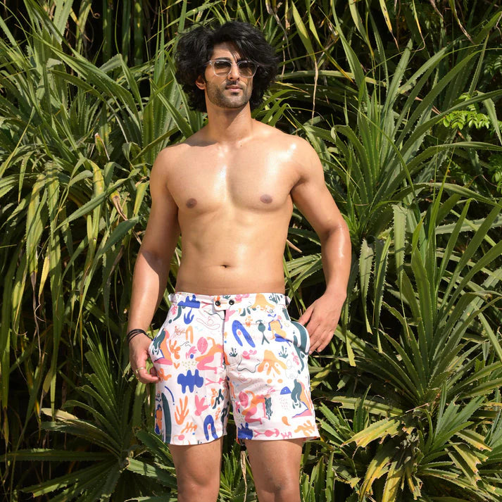 Bhayla's Aqua Mirage Swim Shorts