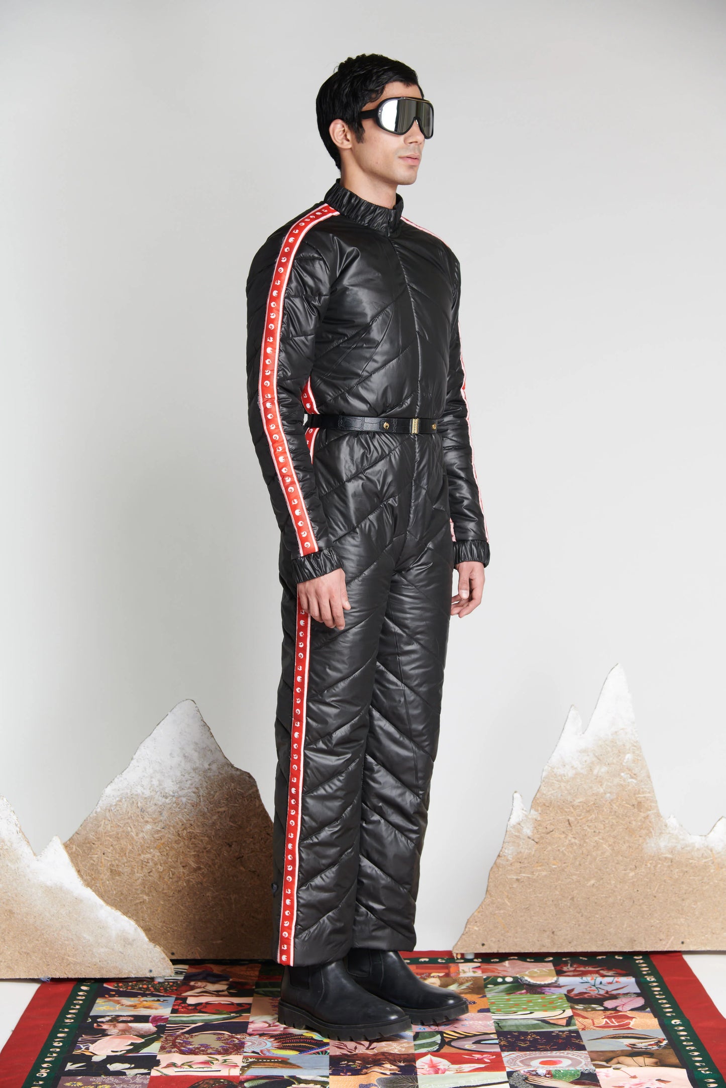 Bhayla's Quilted Iconoband Ski Suit – Ultimate Performance Meets Timeless Style