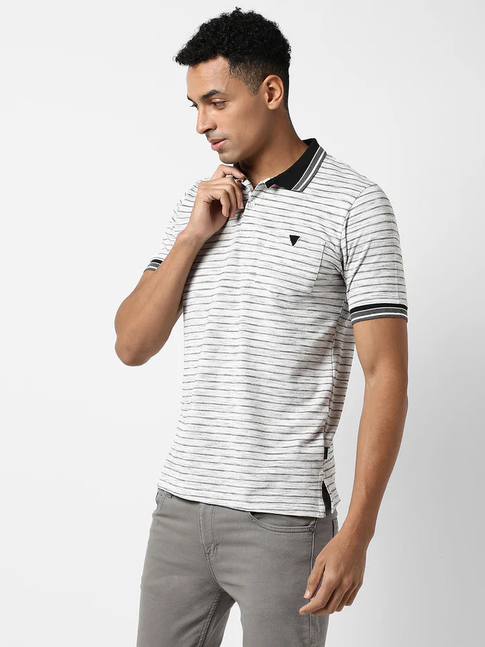 DYNAMIC STRIPE CASUAL T-SHIRT