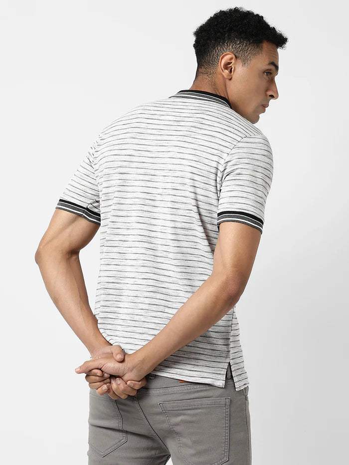 DYNAMIC STRIPE CASUAL T-SHIRT