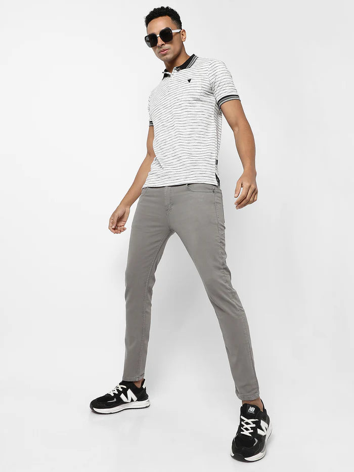 DYNAMIC STRIPE CASUAL T-SHIRT