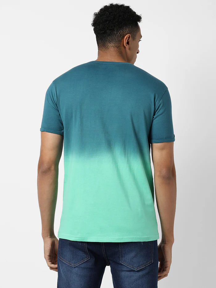 SUNKISSED OMBRE HENLEY T-SHIRT