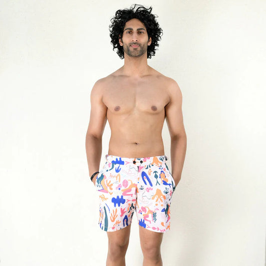 Bhayla's Aqua Mirage Swim Shorts