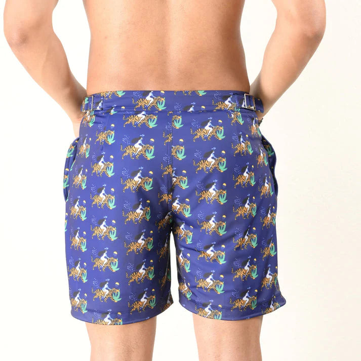 Bhayla's Fearless Tiger Swim Shorts – Bold, Unstoppable, Empowered